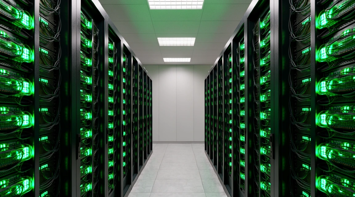 Digital infrastructure representing broken data logic